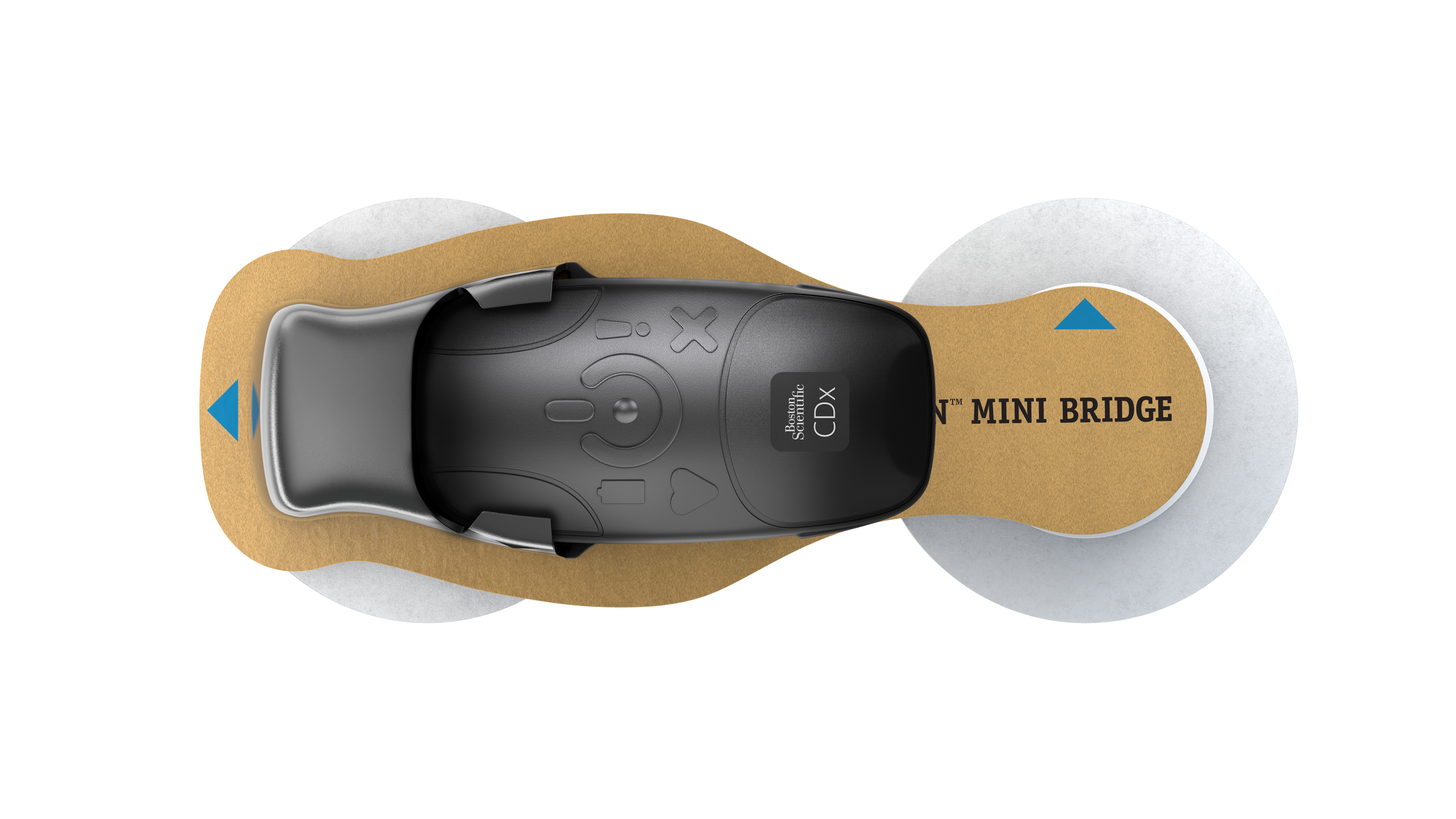 BodyGuardian monitor with standard ECG electrodes .