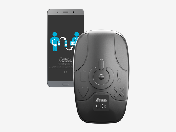 BodyGuardian MINI PLUS Remote Cardiac Monitor components: mobile app and monitor.