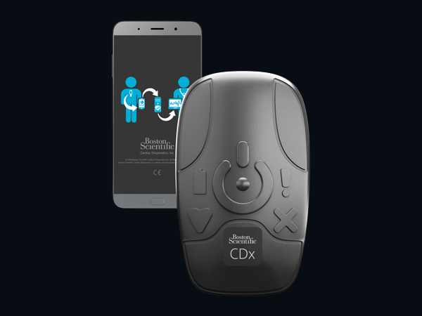 BodyGuardian MINI PLUS Remote Cardiac Monitor components: mobile app and monitor.