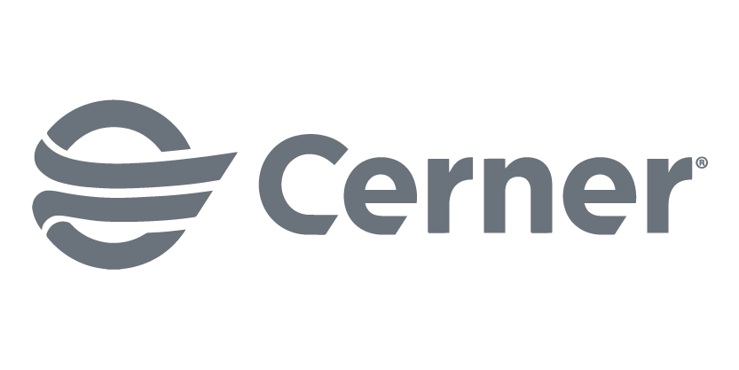 Cerner logo.