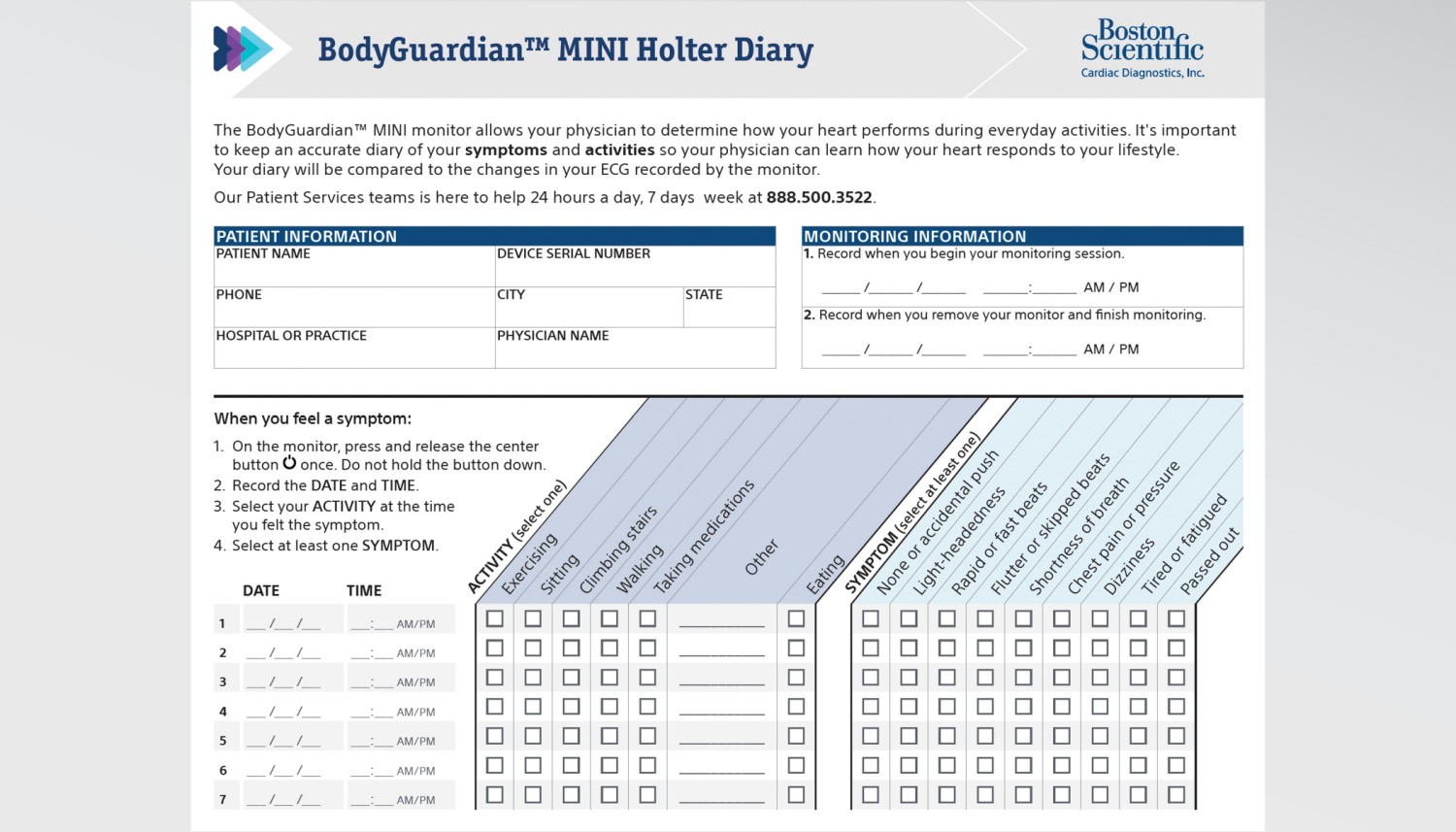 BodyGuardian MINI Remote Cardiac Monitors For Patients